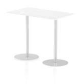 Dynamic Italia 1400 x 800mm Poseur Rectangular Table White Top 1145mm High Leg ITL0276 DD